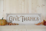 Reversible Give Thanks/Merry Christmas Sign