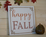 Happy Fall Sign