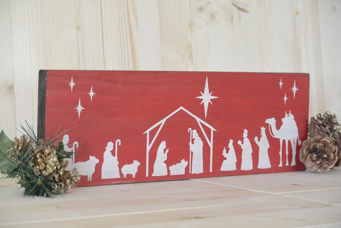 Nativity Long Standing Sign