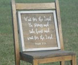 Psalm27:14 Framed Sign